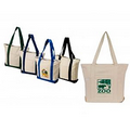 Cotton Tote Natual Color 19"W x 15"H x 5"L